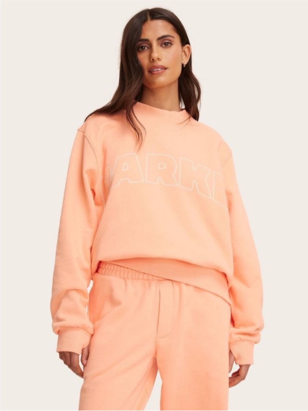 Parke x Target Peach Mockneck Sweatshirt